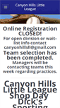 Mobile Screenshot of canyonhillsll.com