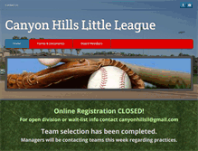 Tablet Screenshot of canyonhillsll.com